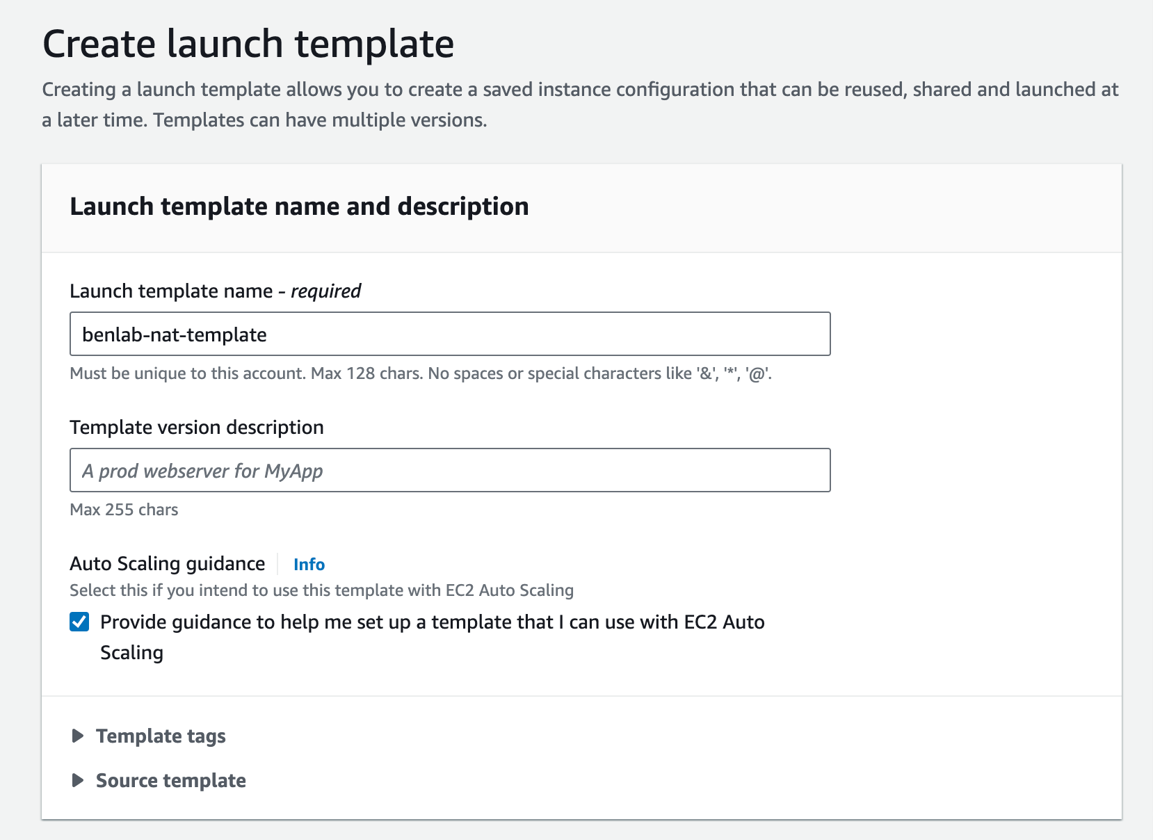 Launch template 1